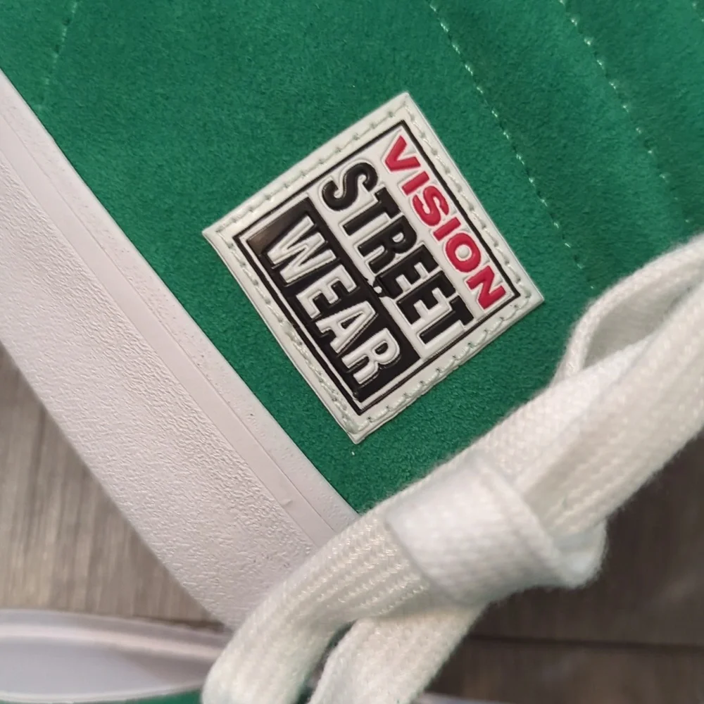 Vision Street Wear Retro Hi-Top Pepper Green Skate Shoes - Picture 6 of 10